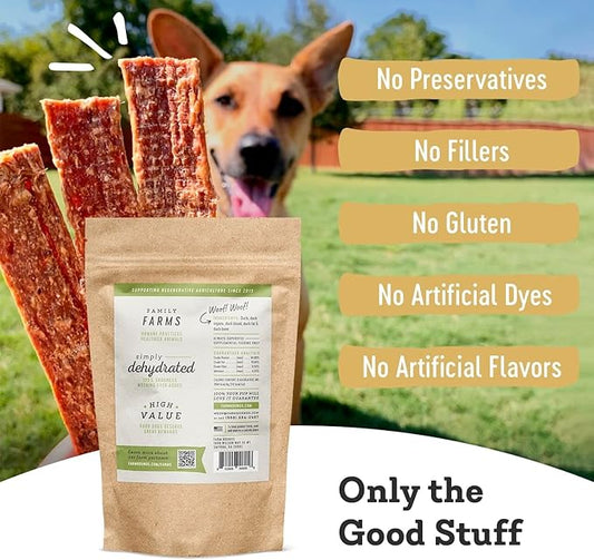 Duck Strips - All-Natural Dog Treats- 4.5 oz Bag