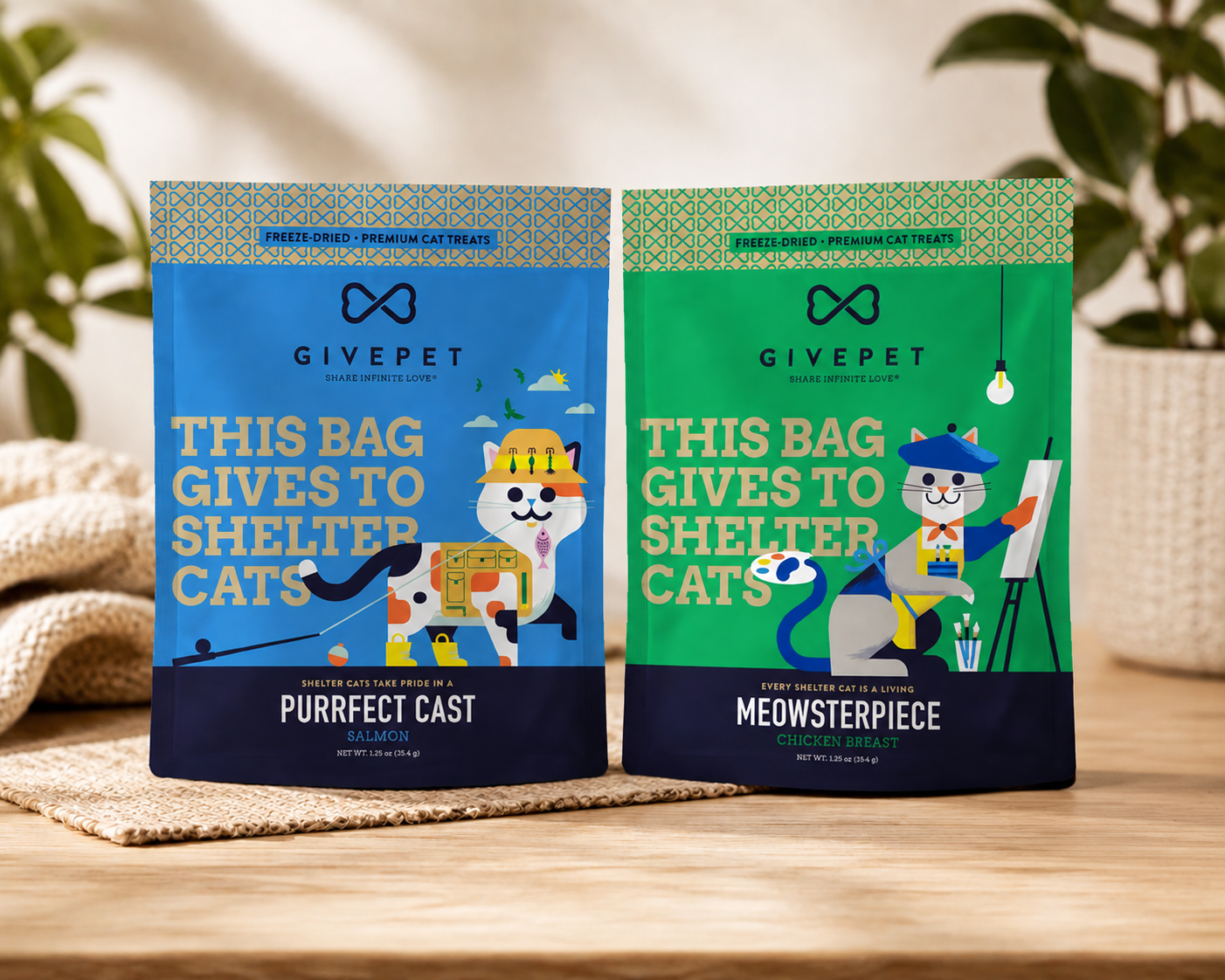 GivePet Freeze Dried Cat Treat Bundle