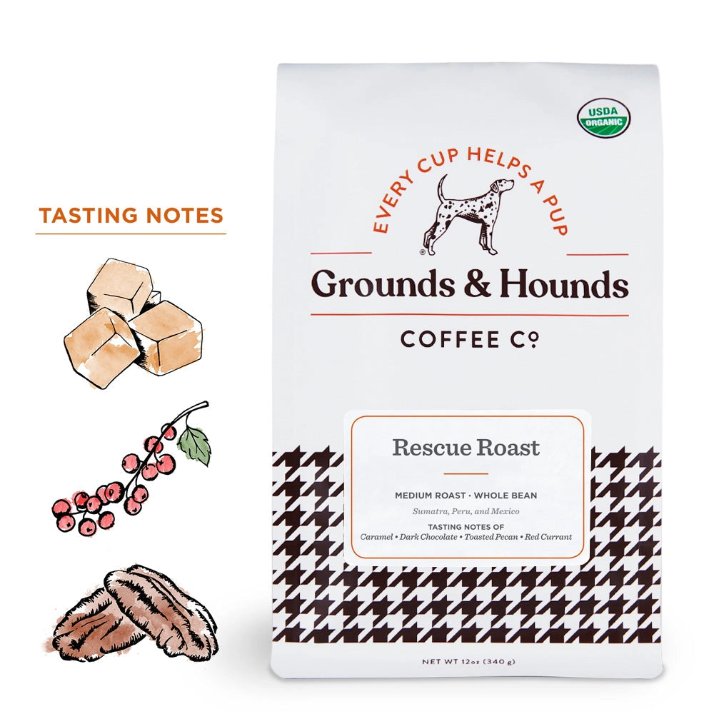 Rescue Roast Ground Coffee - Grounds & Hounds
