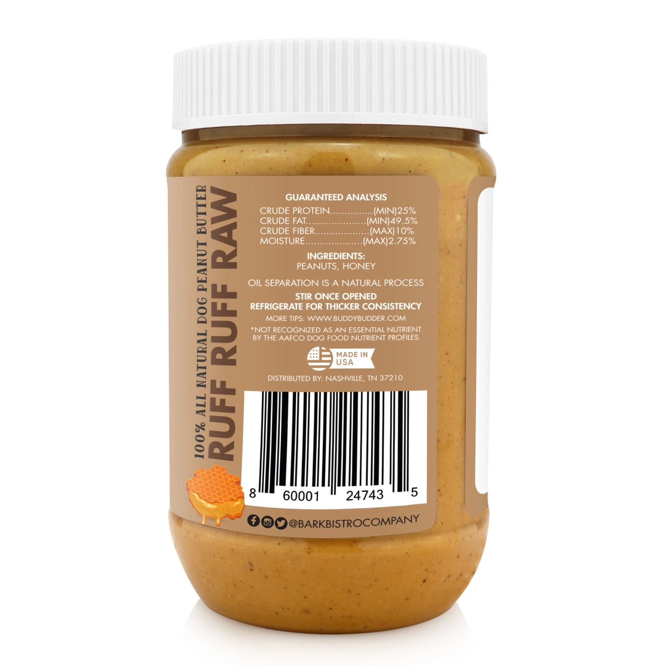 Buddy Budder Ruff Ruff Raw 17oz Jar