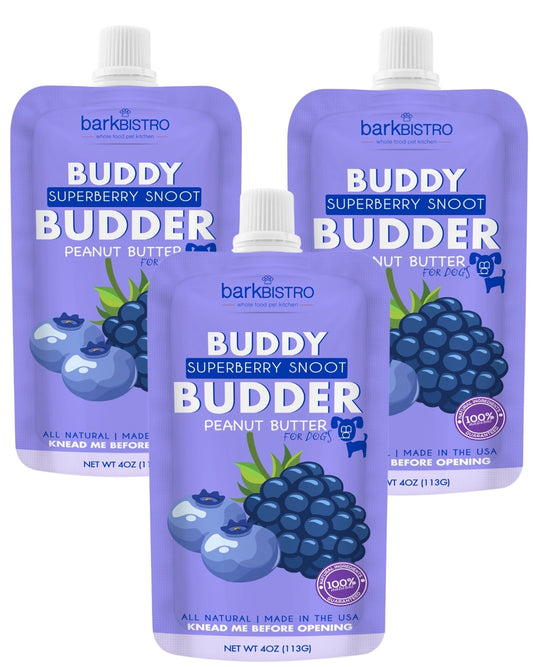 Buddy Budder SuperBerry Snoot 4oz Squeeze - 3 pk