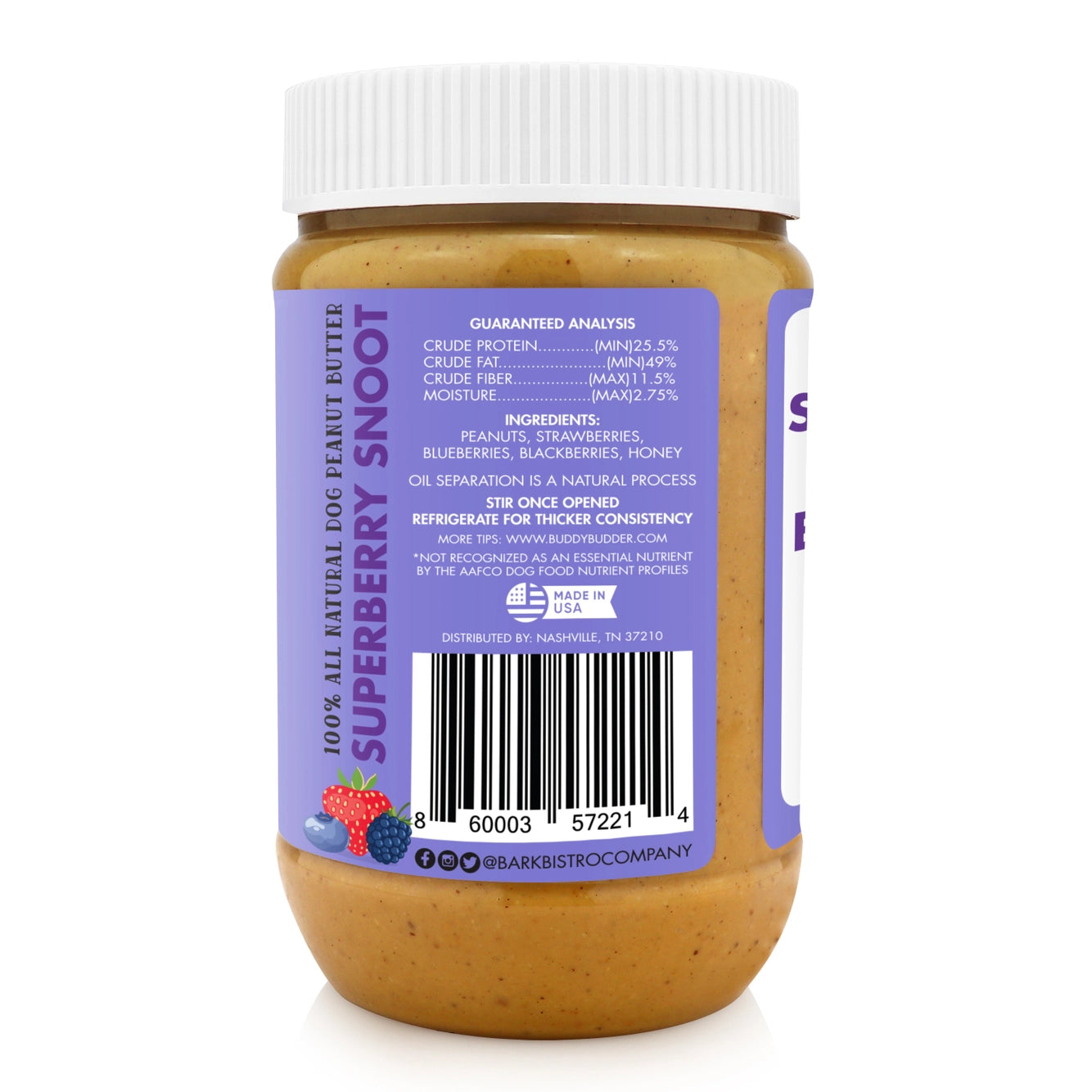 Buddy Budder Superberry Snoot 17oz Jar