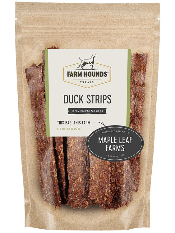 Duck Strips - All-Natural Dog Treats- 4.5 oz Bag