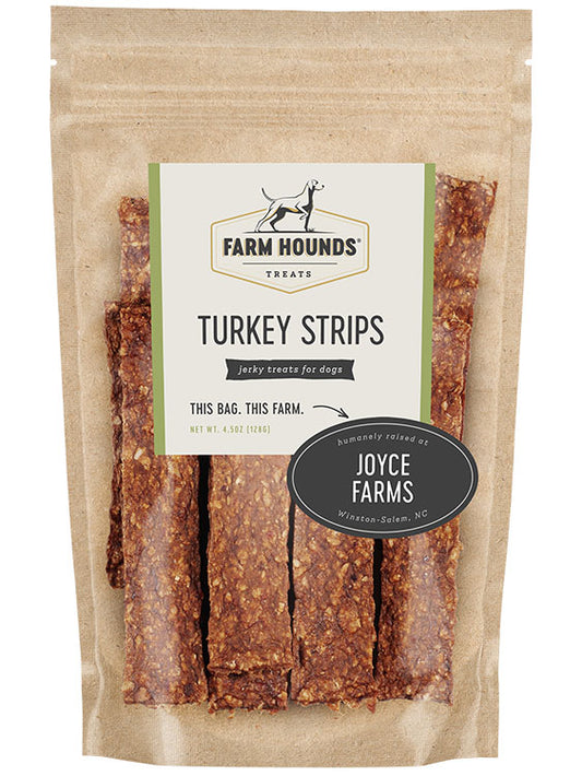 Turkey Strips - All-Natural Dog Treats - 4.5 oz Bag