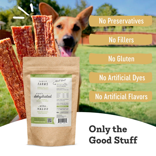 Turkey Strips - All-Natural Dog Treats - 4.5 oz Bag