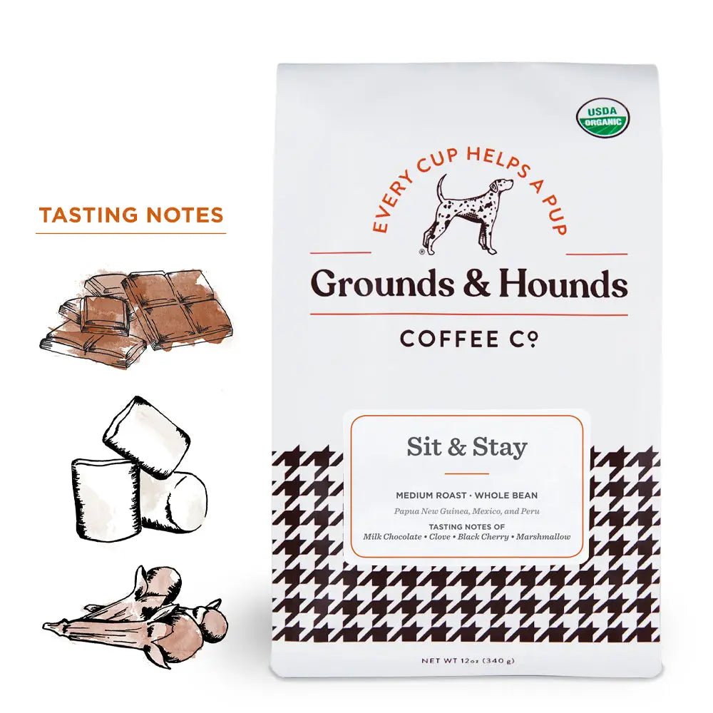 Sit & Stay Ground Coffee - Grounds & Hounds