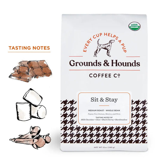 Sit & Stay Ground Coffee - Grounds & Hounds